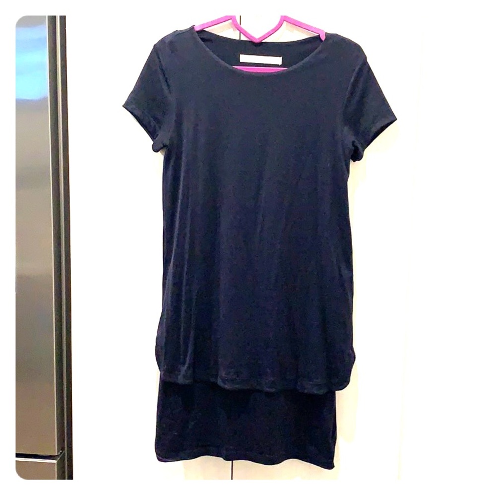 Susana Monaco navy small one piece dress